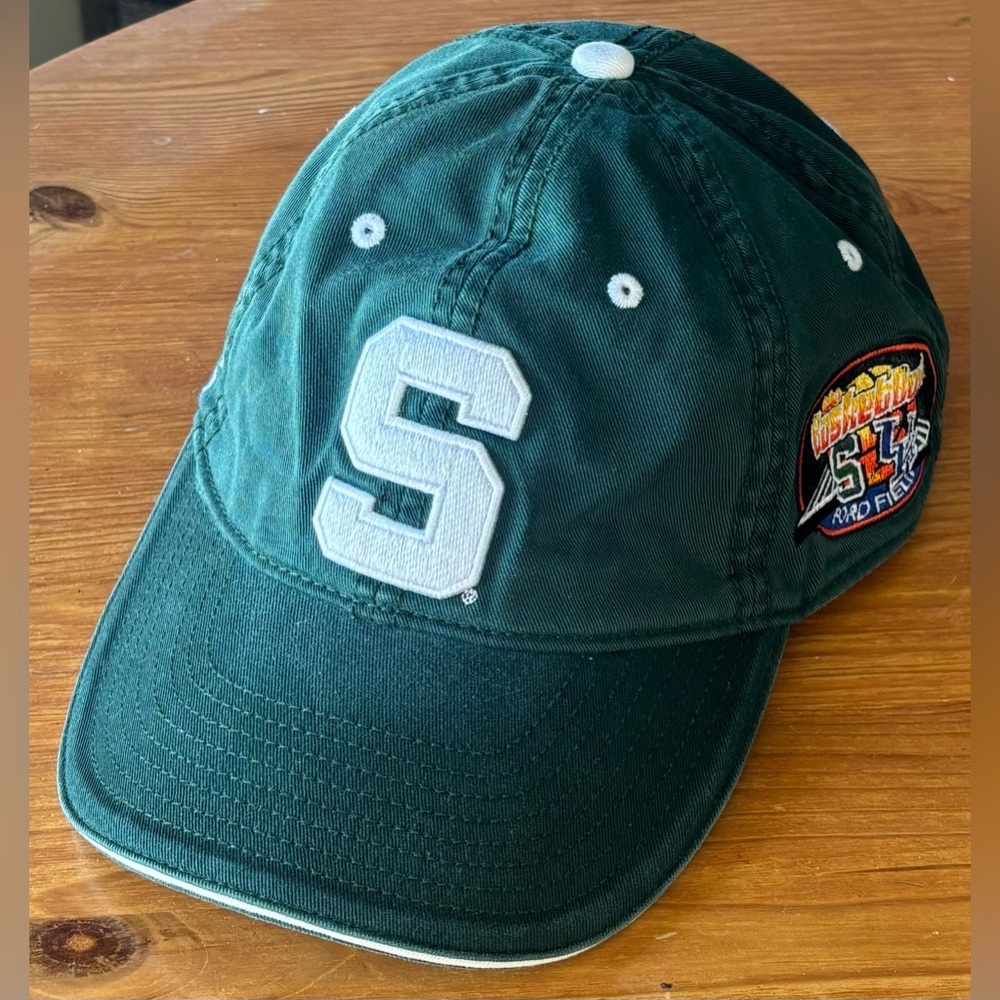 Vintage 2003 The Game Michigan State Spartans The Basketbowl NCAA Strapback Hat